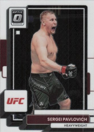 Sergei Pavlovich 2023 Panini Donruss Optic UFC Base #7 Green