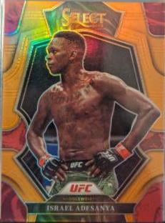 Israel Adesanya 2023 Panini Select UFC Octagonside #270 Orange