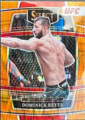 Dominick Reyes 2022 Panini Select UFC Concourse #48 Orange Flash