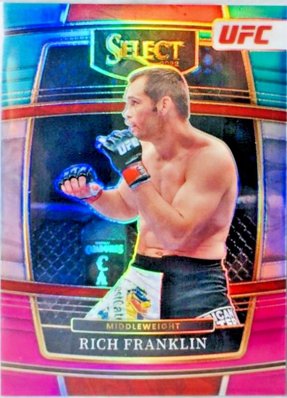 Rich Franklin 2022 Panini Select UFC Concourse #72 Teal and Pink