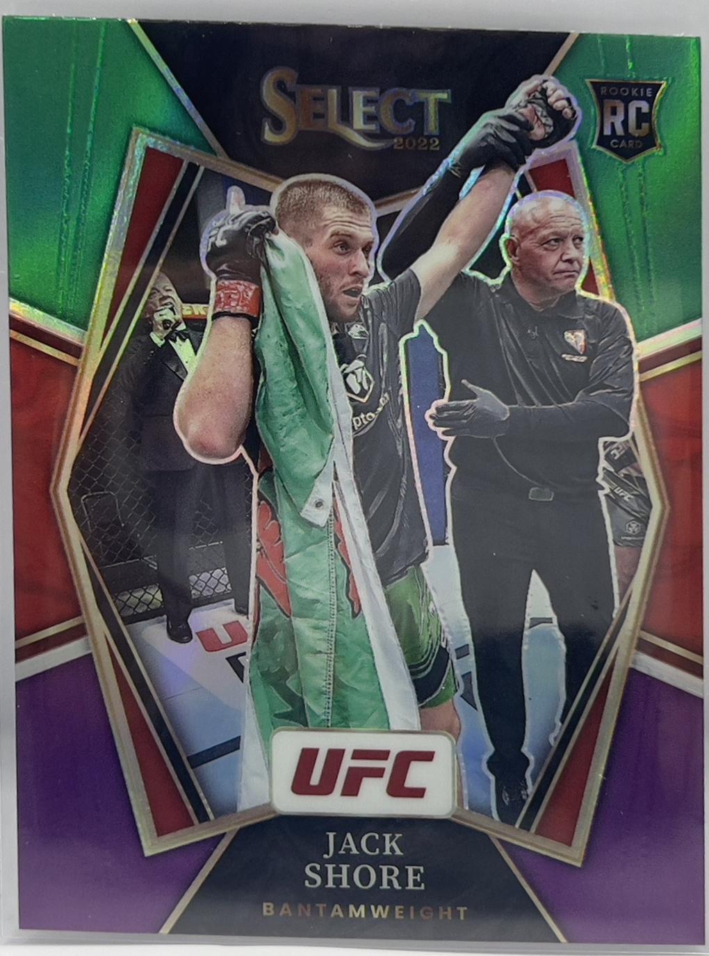 Jack Shore 2022 Panini Select UFC Premier Level #187 Green and Purple