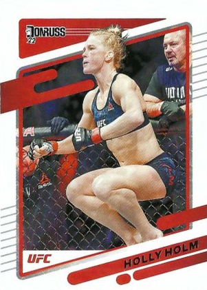 Holly Holm 2022 Panini Donruss UFC Base #99 Purple Flood