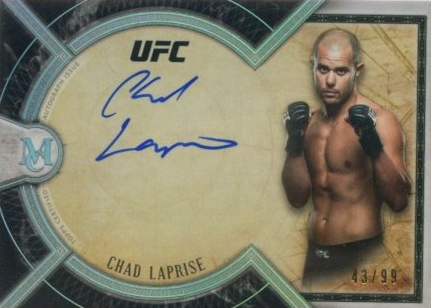 Chad Laprise 2018 Topps UFC Museum Collection Museum Autographs #MA-CLA Gold