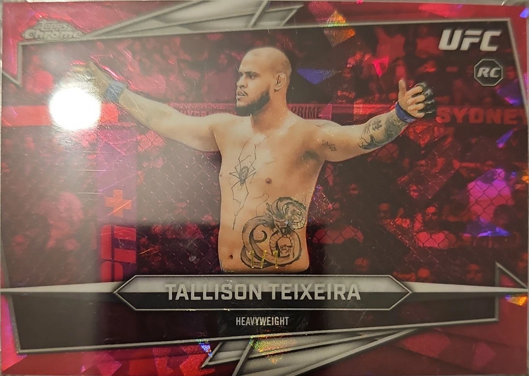 Tallison Teixeira 2026 Topps Chrome Sapphire UFC Base #69 Black Sapphire
