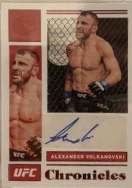 Alexander Volkanovski 2021 Panini Chronicles UFC Chronicles Signatures #26 Red