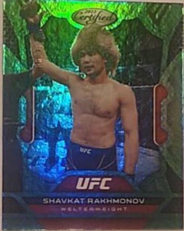 Shavkat Rakhmonov 2023 Panini Chronicles UFC Base Contenders Optic Season Ticket #367 Green