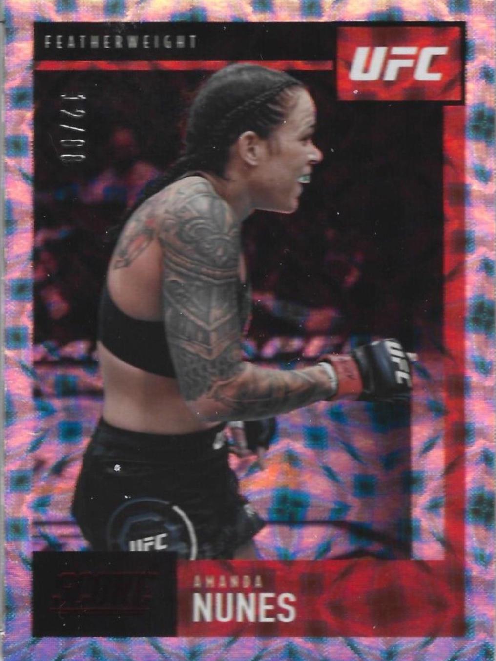 Amanda Nunes 2021 Panini Chronicles UFC Base Score #97 Asia Red
