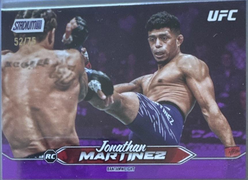 Jonathan Martinez 2025 Topps Stadium Club UFC Base #75 Purple