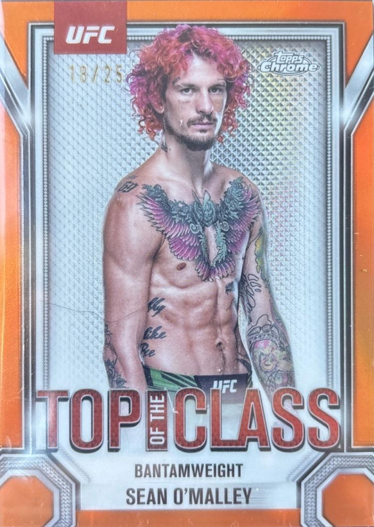 Sean O'Malley 2025 Topps Chrome UFC Top of the Class #TTC-1 Orange