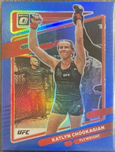 Katlyn Cerminara 2022 Panini Donruss Optic UFC Base #61 Blue
