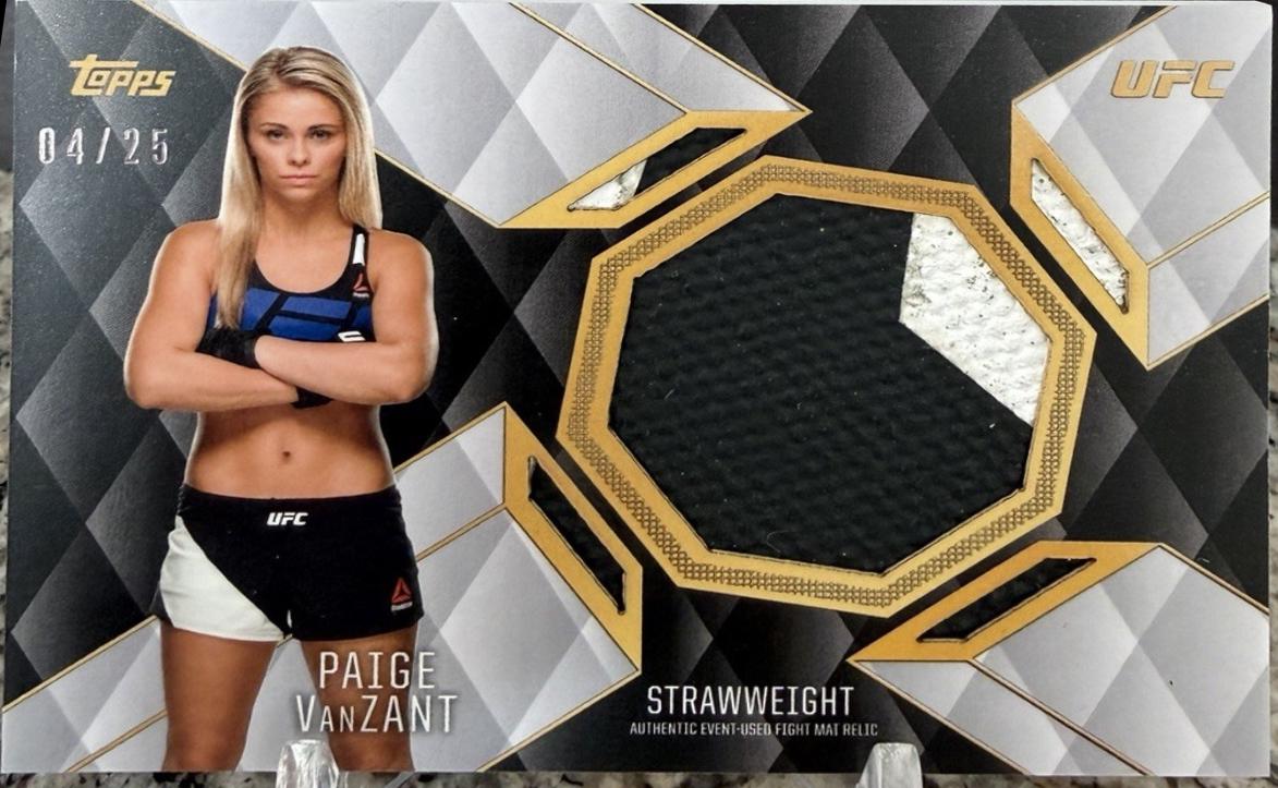 Paige VanZant 2016 Topps UFC Top of the Class Top of the Class Relics #TCR-PV Silver