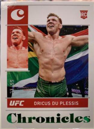 Dricus Du Plessis 2022 Panini Chronicles UFC Base Chronicles #79 Green