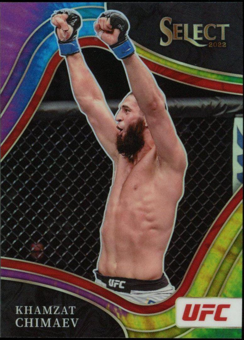 Khamzat Chimaev 2022 Panini Select UFC Octagonside #277 Tie Dye