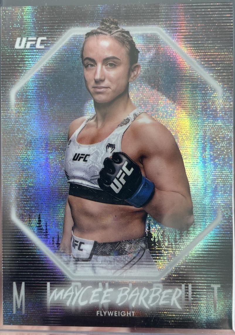 Maycee Barber 2025 Topps Midnight UFC Base #42 Moon Beam