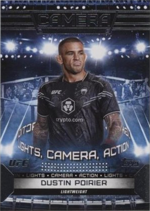Dustin Poirier 2024 Topps Knockout UFC Camera (Lights, Camera, Action) #CAM-16 Red