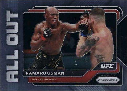 Kamaru Usman 2023 Panini Prizm UFC All Out #12 Black