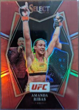 Amanda Ribas 2022 Panini Select UFC Premier Level #136 Maroon