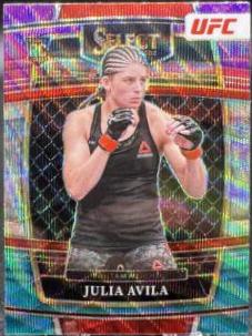 Julia Avila 2022 Panini Select UFC Concourse #91 Green and Purple