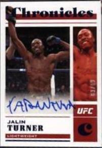 Jalin Turner 2023 Panini Chronicles UFC Chronicles Signatures #4 Blue