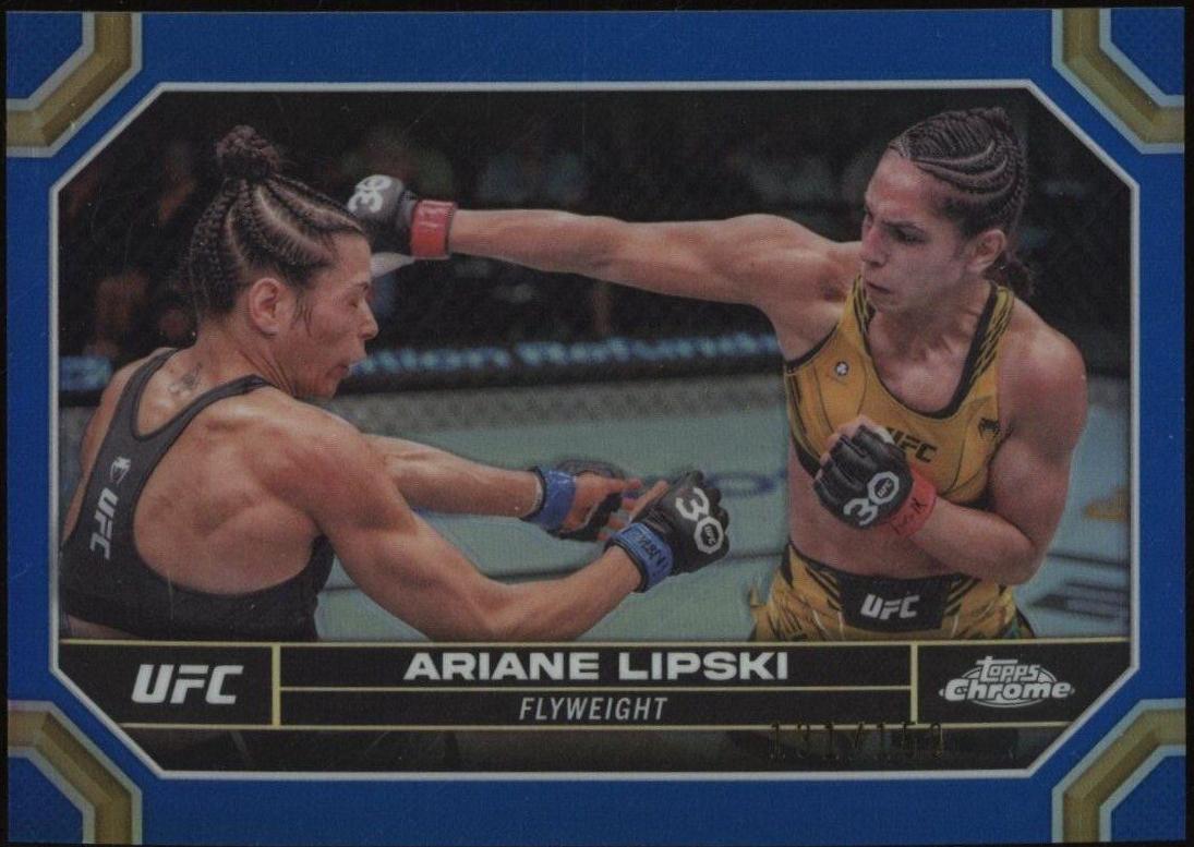 Ariane da Silva 2024 Topps Chrome UFC Base #103 Blue Refractor