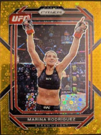 Marina Rodriguez 2023 Panini Prizm Under Card UFC Base #102 Gold
