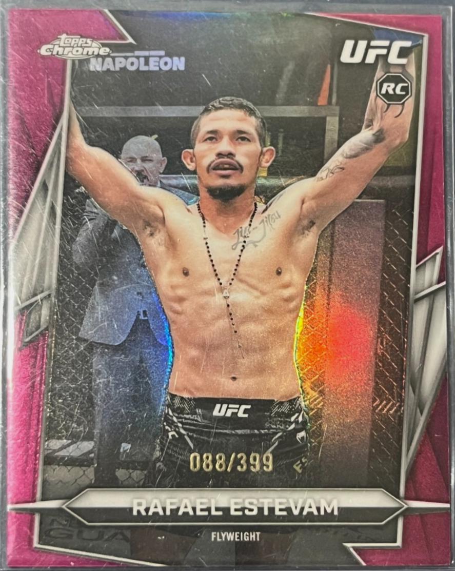 Rafael Estevam 2026 Topps Chrome UFC Base #22 Magenta Refractor
