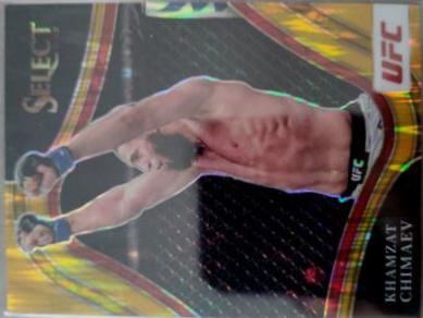 Khamzat Chimaev 2022 Panini Select UFC Mezzanine #362 Gold