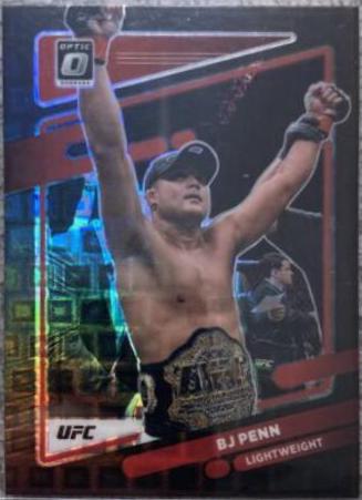 BJ Penn 2022 Panini Donruss Optic UFC Base #37 Black Pandora