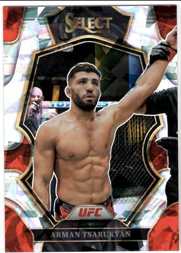 Arman Tsarukyan 2023 Panini Select UFC Premier Level #188 Cracked Ice