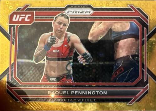 Raquel Pennington 2023 Panini Prizm Under Card UFC Base #11 Gold
