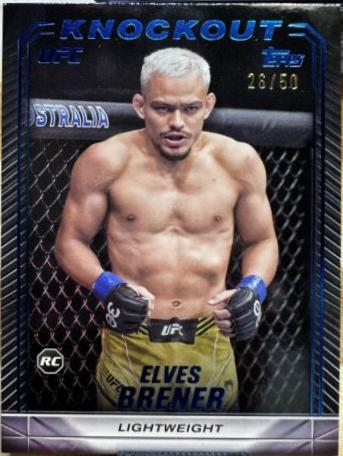 Elves Brener 2024 Topps Knockout UFC Base #80 Blue