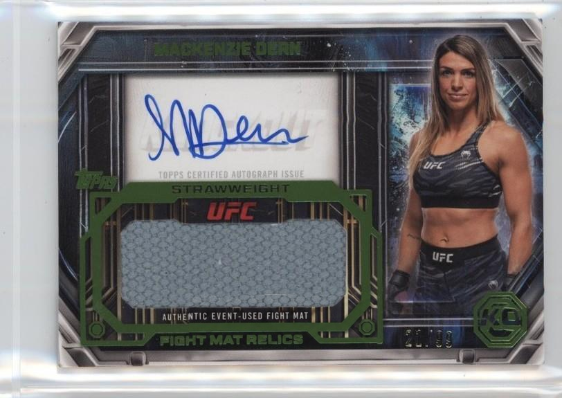 Mackenzie Dern 2026 Topps Knockout UFC Autograph Fight Mat Relics #AFM-MD Platinum