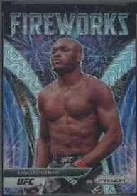 Kamaru Usman 2022 Panini Prizm UFC Fireworks #11 Mojo