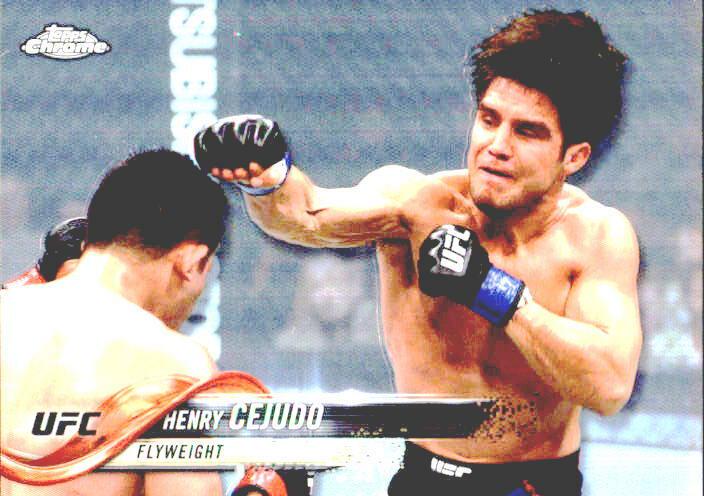 Henry Cejudo 2018 Topps Chrome UFC Base #86 Refractor