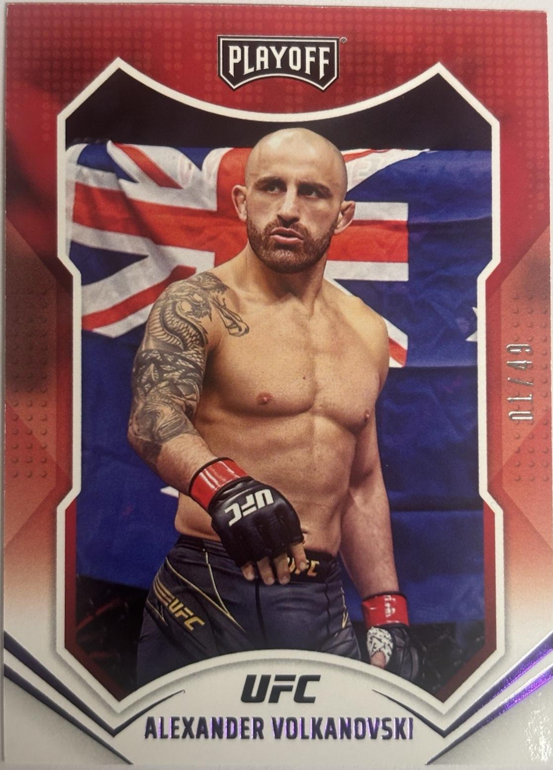 Alexander Volkanovski 2022 Panini Chronicles UFC Base Playoff #166 Purple