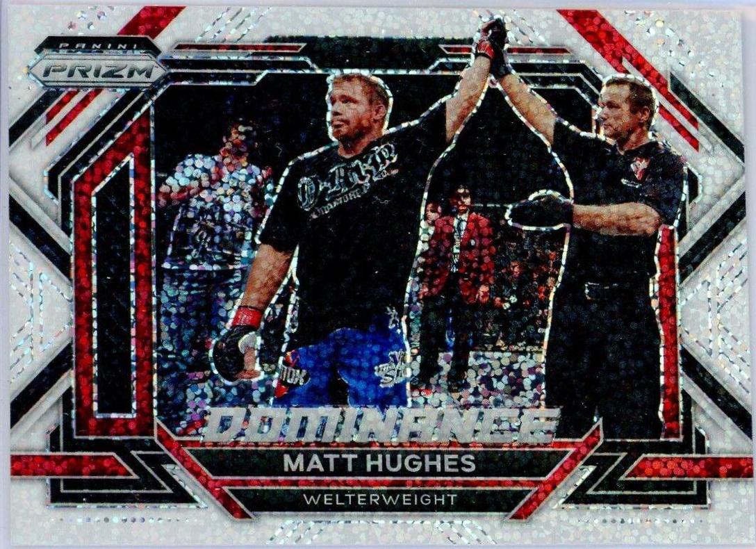 Matt Hughes 2023 Panini Prizm UFC Dominance #17 White Sparkle