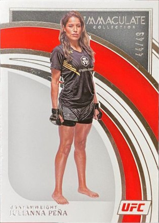 Julianna Peña 2022 Panini Immaculate UFC Base #13 Platinum