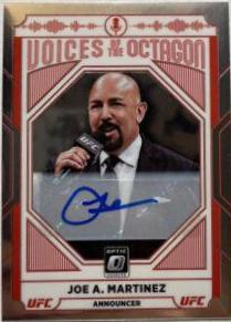 Joe A. Martinez 2022 Panini Donruss Optic UFC Voices of the Octagon Signatures #125
