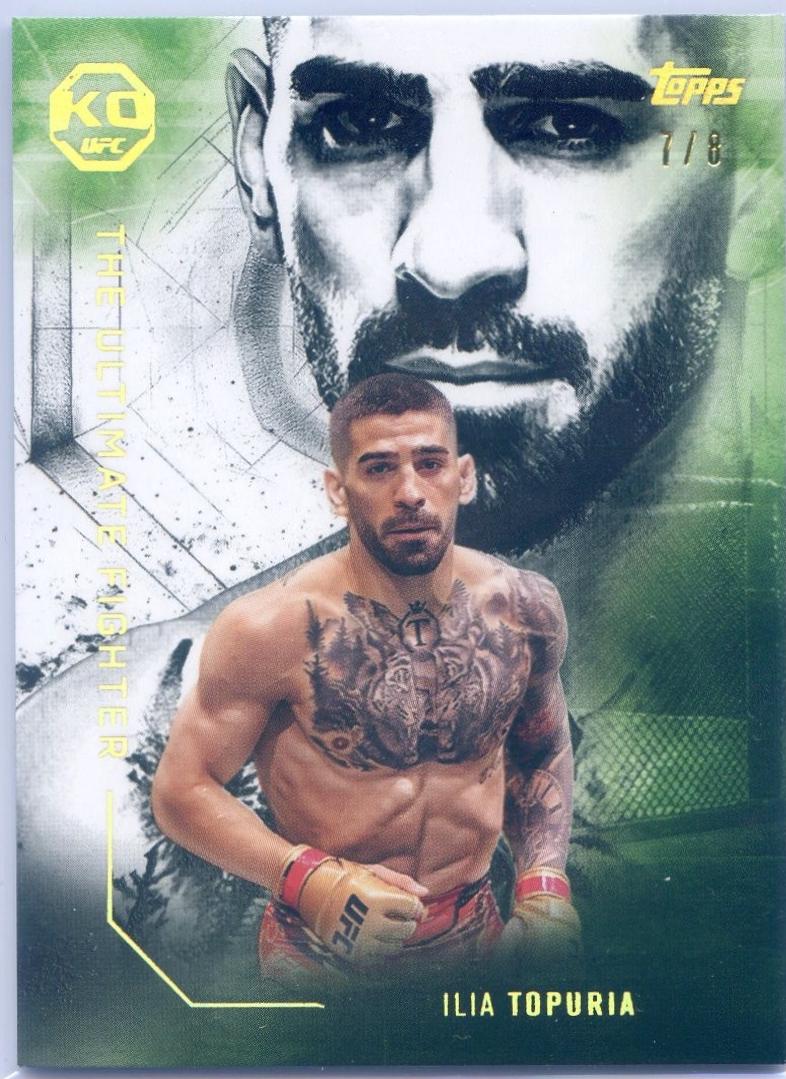 Ilia Topuria 2025 Topps Knockout UFC The Ultimate Fighter #UF-9 Gold