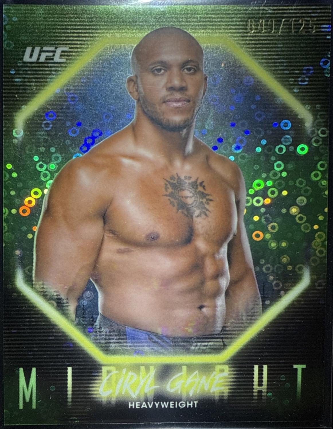 Ciryl Gane 2025 Topps Midnight UFC Base #65 Morning