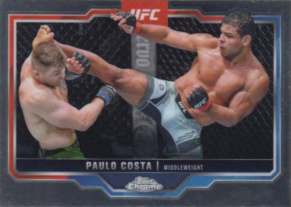Paulo Costa 2025 Topps Chrome UFC Base #153 Black RayWave