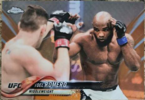 Yoel Romero 2018 Topps Chrome UFC Base #74 Orange