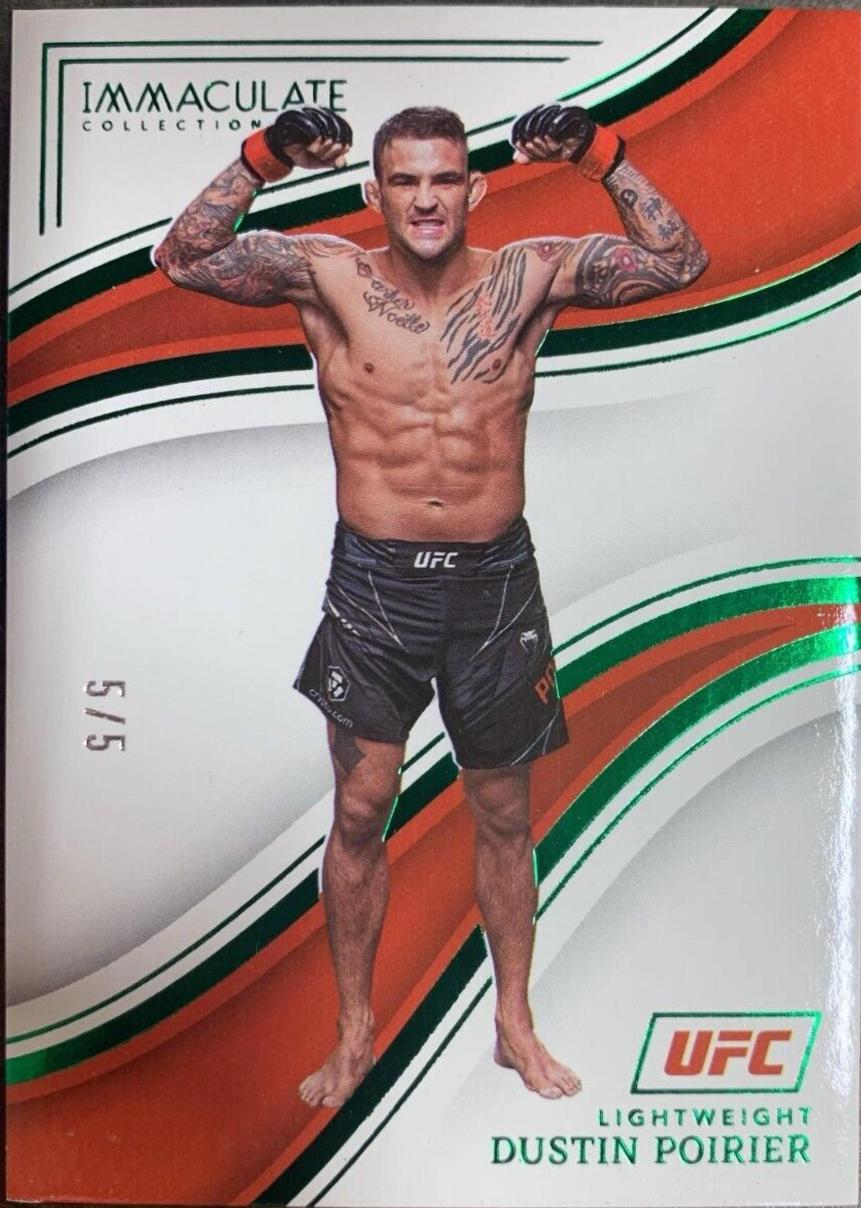 Dustin Poirier 2023 Panini Immaculate Collection UFC Base #97 Green