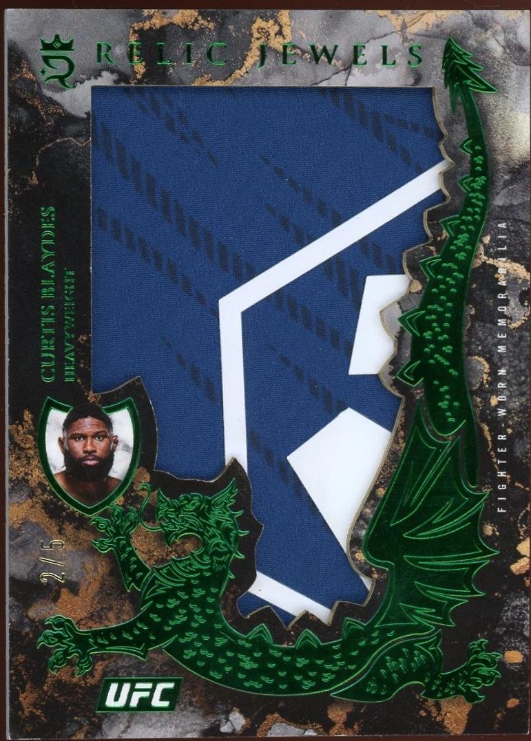 Curtis Blaydes 2025 Topps Royalty UFC Relic Jewels #RJ-CB Green