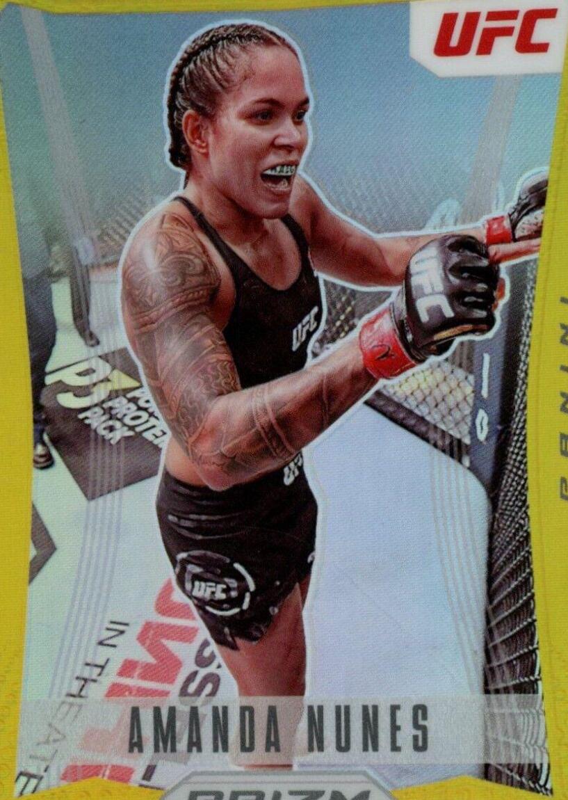 Amanda Nunes 2022 Panini Prizm UFC Prizm Flashback #20 Gold