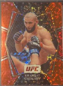 Khamzat Chimaev 2022 Panini Select UFC Premier Level #135 Red Disco