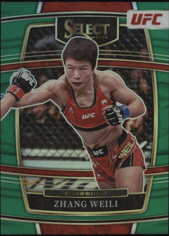 Zhang Weili 2022 Panini Select UFC Concourse #9 Green