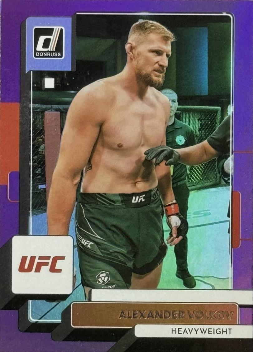 Alexander Volkov 2023 Panini Donruss UFC Base #96 Purple Flood