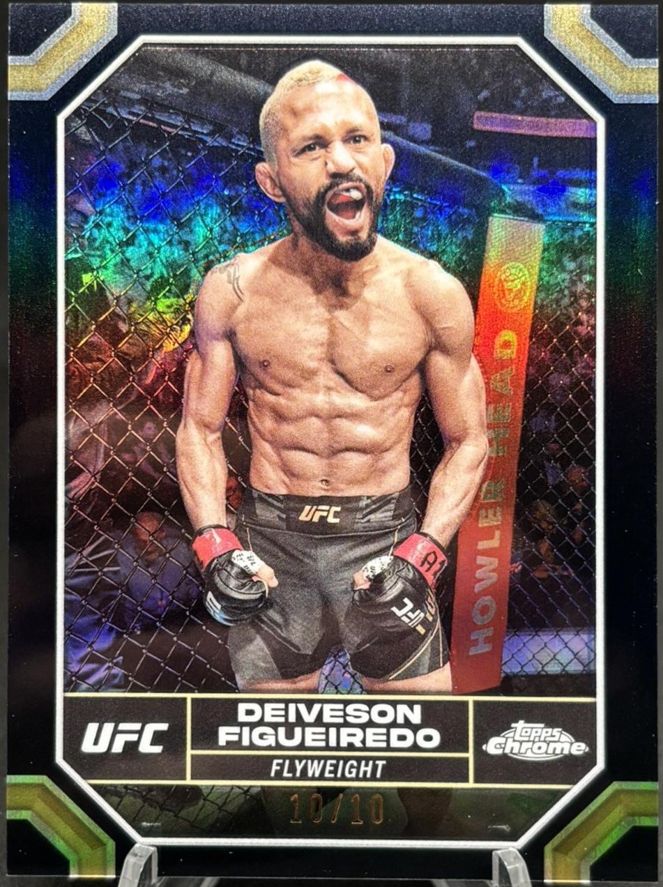 Deiveson Figueiredo 2024 Topps Chrome UFC Base #57 Black Refractor