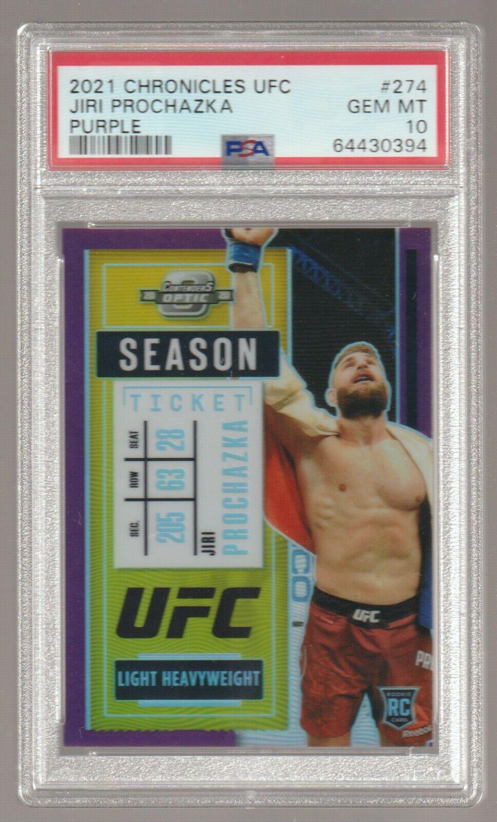 Jiri Prochazka 2021 Panini Chronicles UFC Base Contenders Optic Season Ticket #274 Purple